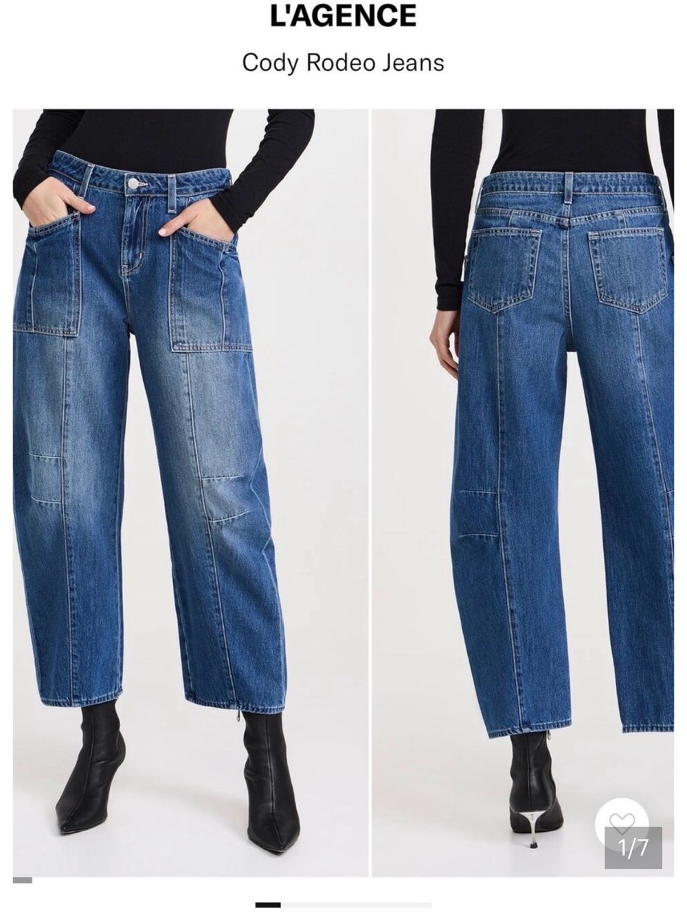 L'AGENCE Cody Rodeo Boyfriend Jeans - Blue